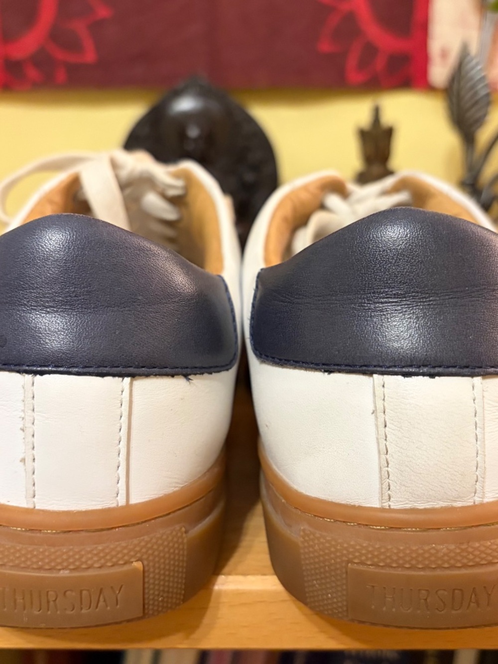 Thursday Boot Co. Legacy Men's Low Top Sneakers Shoes 10.5 Leather White Casual - Picture 11 of 12